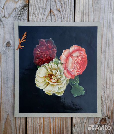 Картина маслом цветы