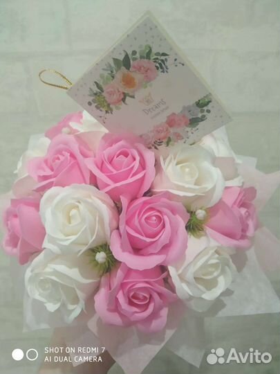 Букет из мыльных цветов