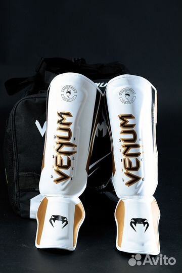 Защита ног (голени и стопы) Venum White