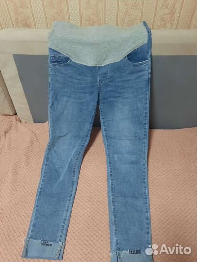 Джинсовые брюки для беременных