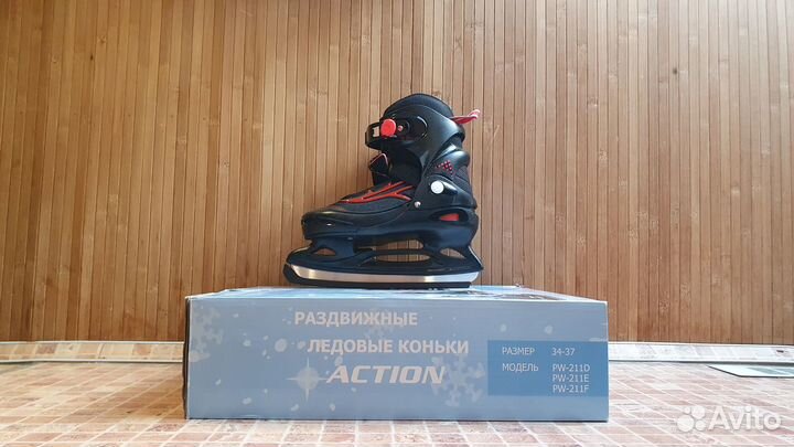 Коньки Action. Размер 34 - 37