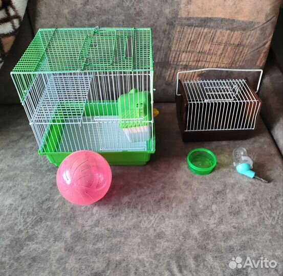 Клетка для хомяка + переноска для хомяка