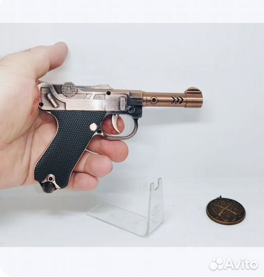 Зажигалка пистолет Luger p08