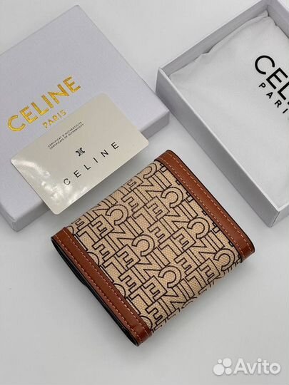 Кошелёк женский Celine канва кожа