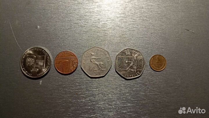 Монеты иностранные и русские