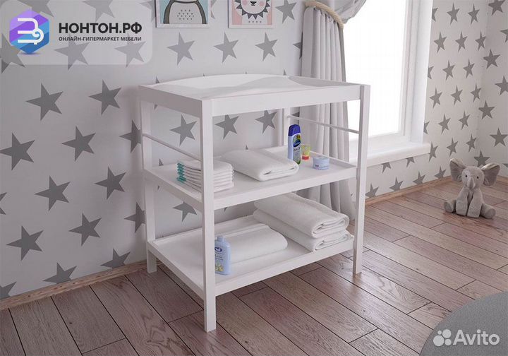 Пеленальный столик Polini kids Simple 1080 белый