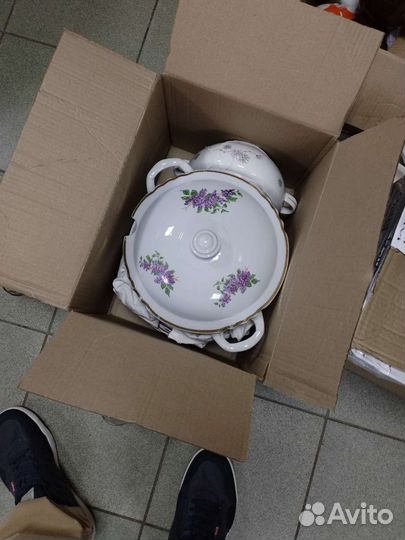 Дулево сирень остатки сервиза