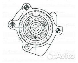 Luzar LWP1863 Насос водяной для ам VW Golf VI 08-T