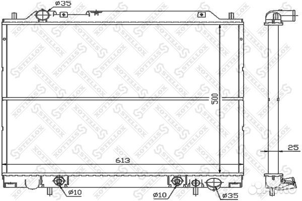 Радиатор системы охлаждения АКПП Mitsubishi Space