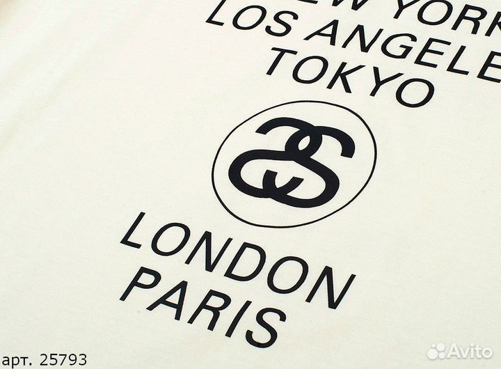 Футболка Stussy New York Бежевая