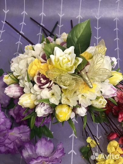 Букет из мыльных цветов