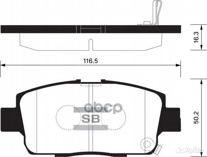 Колодки передние toyota celica 97- SP1555 SP155