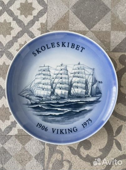 Настенная тарелка Дания викинг