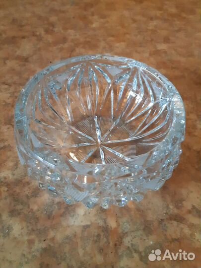 Хрустальная ваза конфетница салатница
