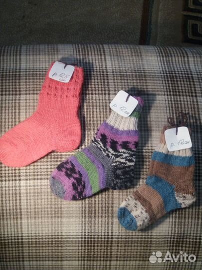 Вязанные носки детские