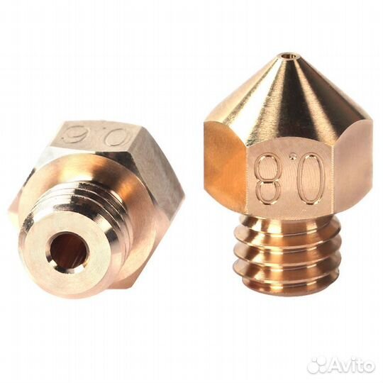 Высококачественное сопло MK8 (CR10) латунь 0,1