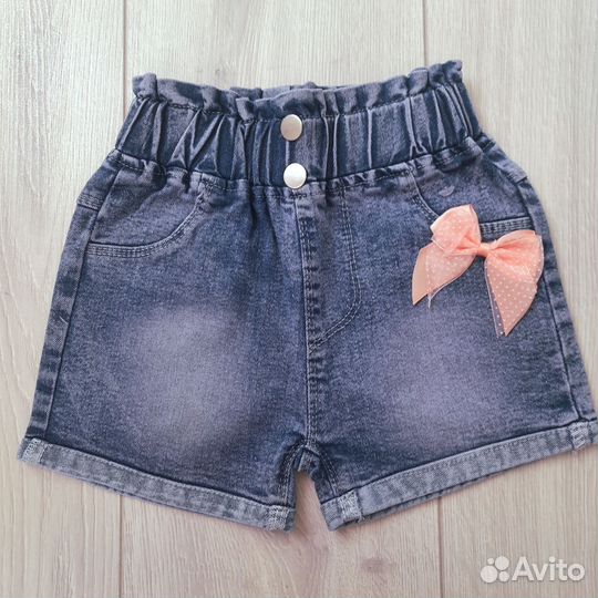 Джинсовые шорты для девочки 92,98,104,116,122,128