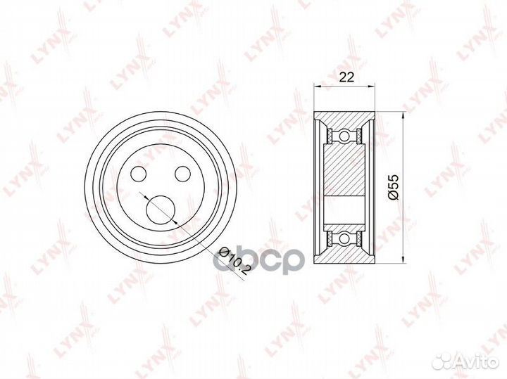 Ролик натяжной ремня грм PB-1052 PB1052 lynxauto