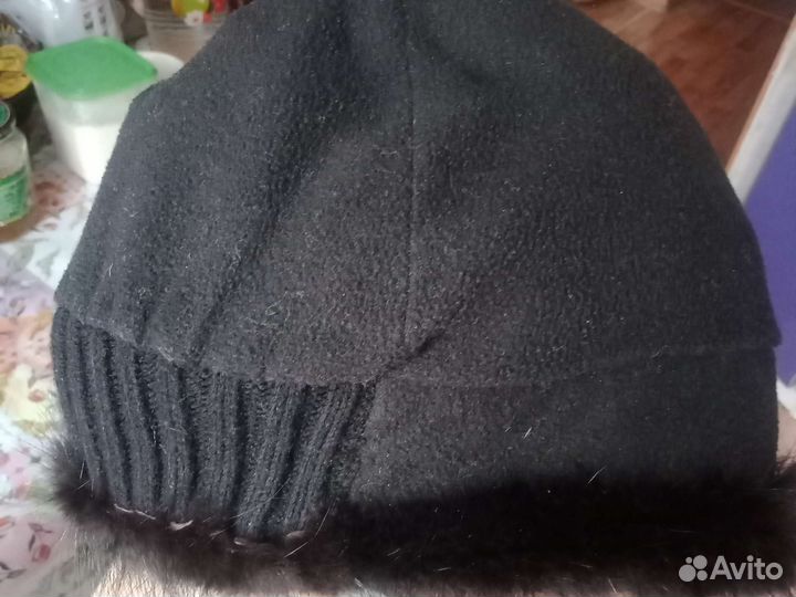 Шапка норковая бу