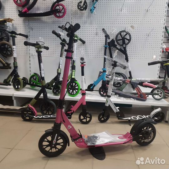 Самокат с дисковым тормозом