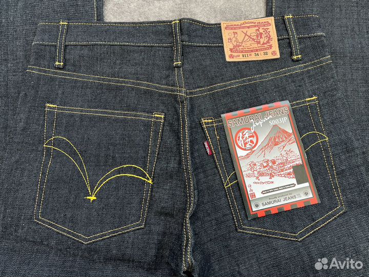 Samurai Jeans Плотные 16 Унций Selvedge Denim