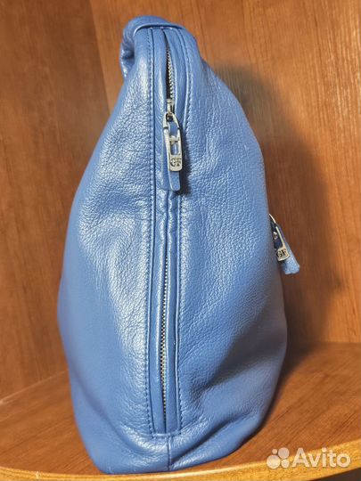 Сумка Giorgio Ferretti синяя натуральная кожа