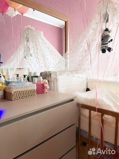 Комплект бортиков с балдахином и постельным бельем