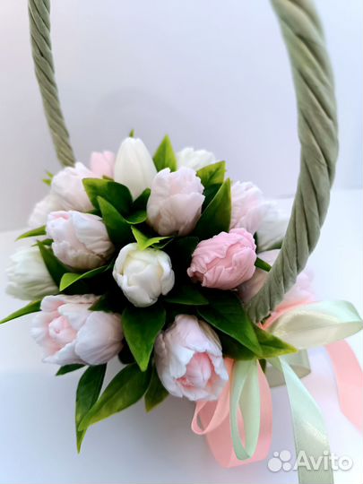 Букет из мыла тюльпаны