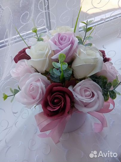 Букет из мыльных цветов