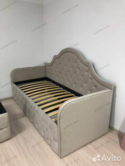 Детская кровать диван с мягкими бортиками 90/200