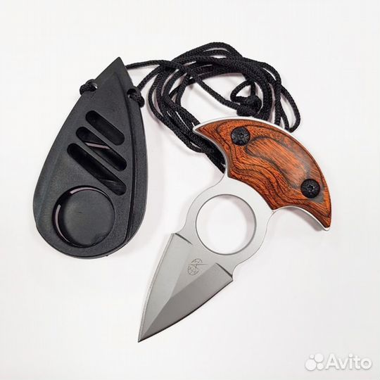 Нож тычок 1202 ст.40х13 (Pirat) (белый)