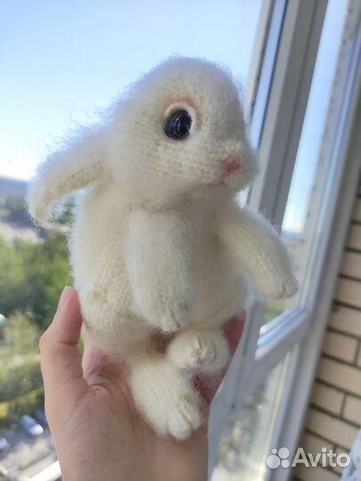 Реалистичный зайка (кролик) ручной работы