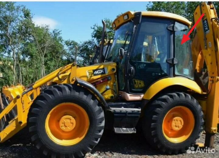 Стекло кузовное заднее левое для JCB 3cx/4cx/5cx