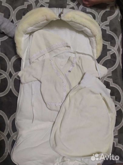 Зимний комплект на выписку и в коляску