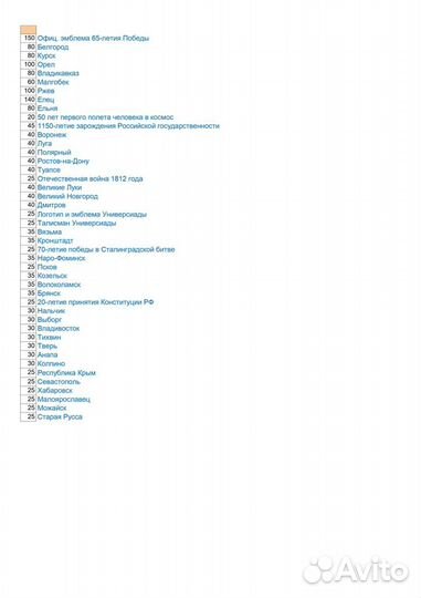 Монеты без оборота, мешковые гвс 10 рублей