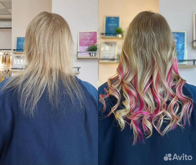 Наращивание волос 40 см. Рассрочка