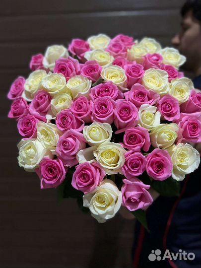 Розы цветы букеты 31 51 101 роза