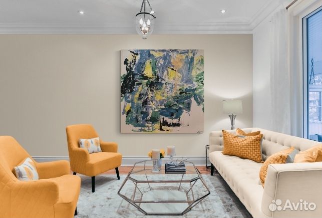 Картина маслом на холсте большая абстракция