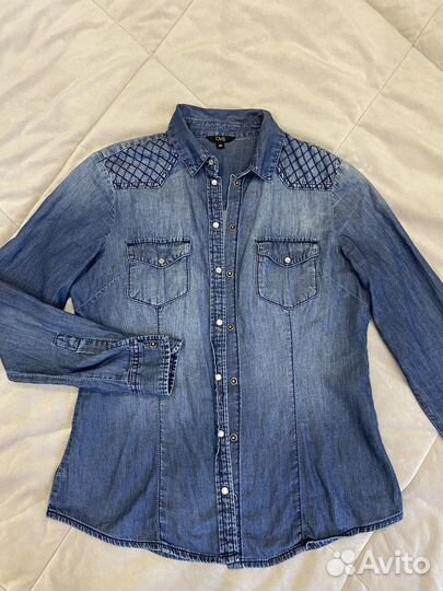 Рубашка джинсовая Colins, 42 размер