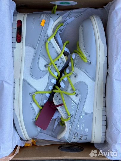 Кроссовки Nike Off-White x Dunk Low