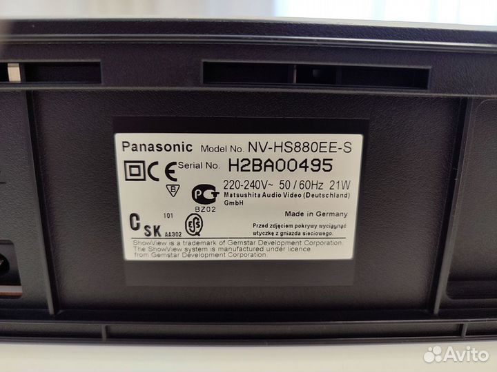 Видеомагнитофон Panasonic NV-HS880 Hi Fi стерео