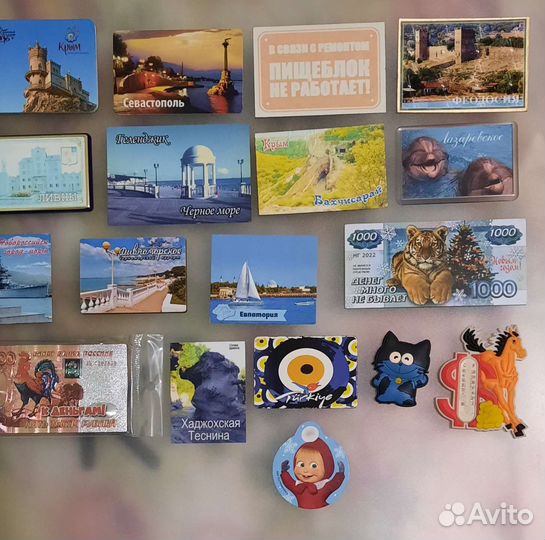 Магниты сувенирные на холодильник