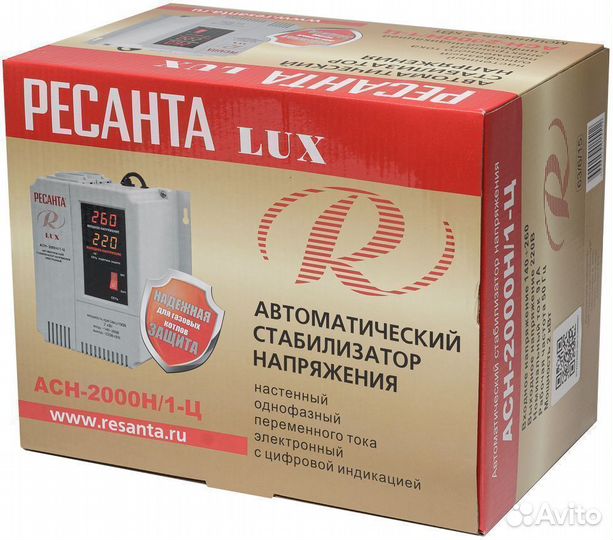 Стабилизатор Ресанта асн-2000Н/1-Ц Lux