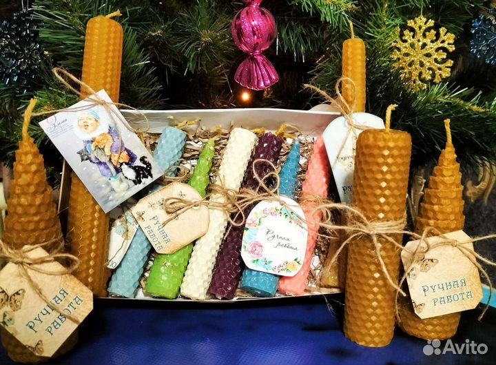 Свечи восковые из вощины