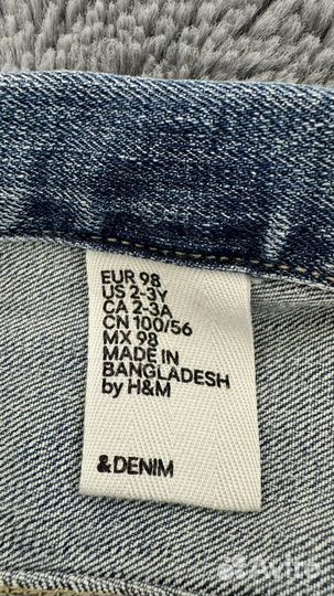 Джинсовая куртка детская H&M 2-3 года