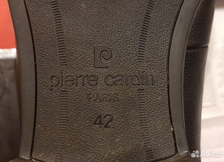 Ботинки мужские 42 разм. pierre cardin кожа