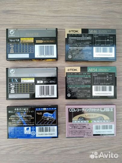 Аудиокассеты новые запечатанные