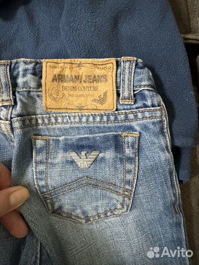 Джинсы armani 4A 106 флиска pomp de lux