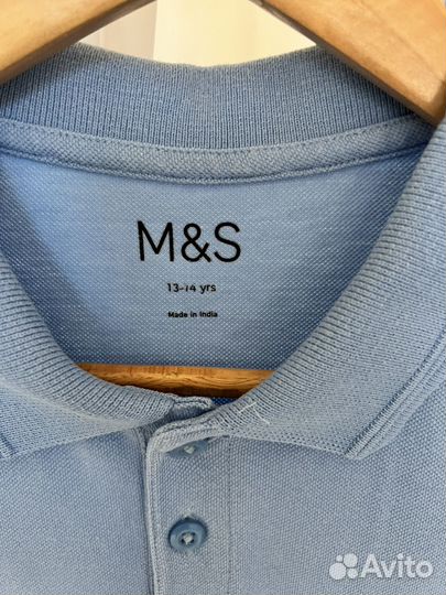 Рубашка поло M&S на мальчика 164 в школу