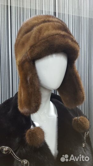 Шапка ушанка норка шн-106